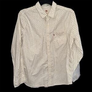 Levi’s Men’s Long Sleeve Circle Geo Print Western Shirt Sz XL